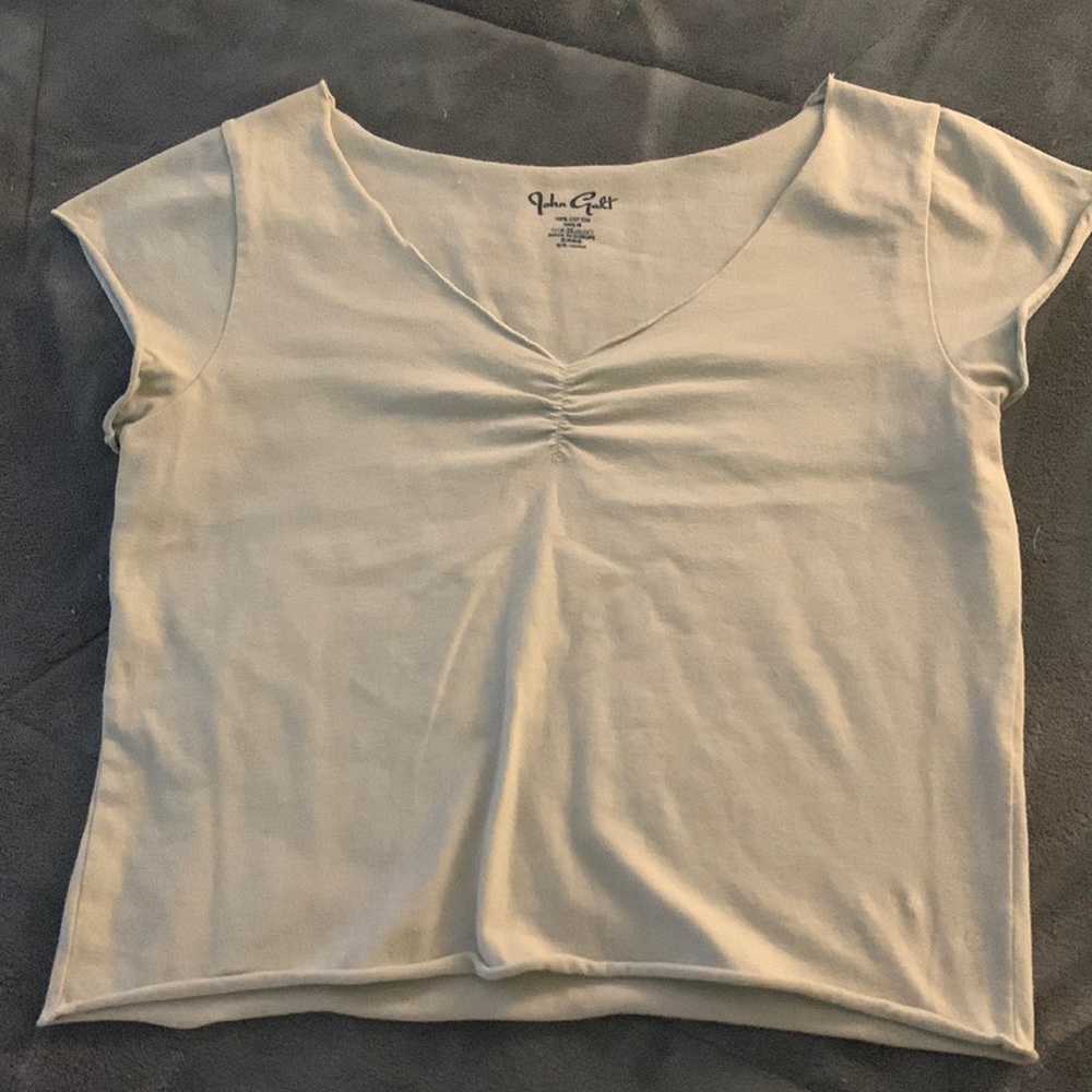 John galt light green cropped babydoll tee one size